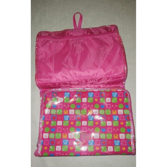 Shopkins Carrier Case 2013 Foldable Multiple Pockets Hot Pink - Picture 9 of 9